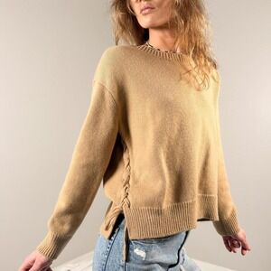 Vince Cashmere Lace-Up Side Sweater – XS (Fits S)